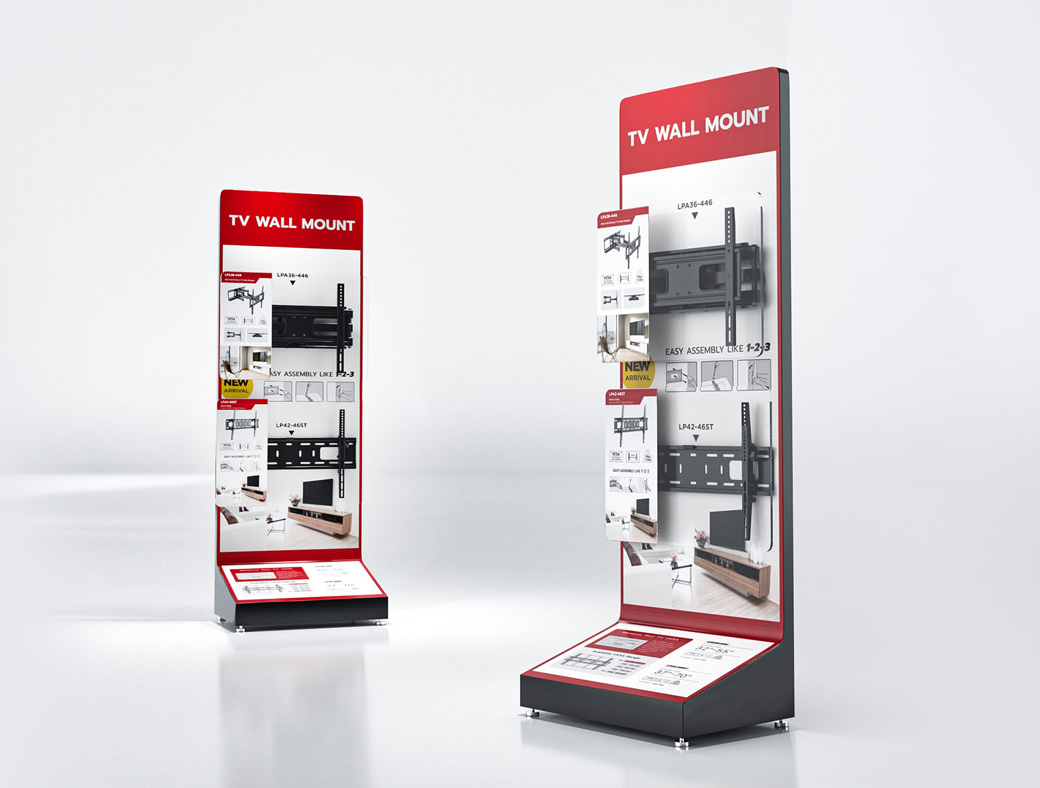 TV Wall Mount POS Display Stand